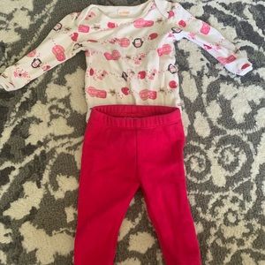 Infant girls Gymboree set